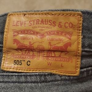 Levi's | 505c High Rise Orange Tab Gray Jeans